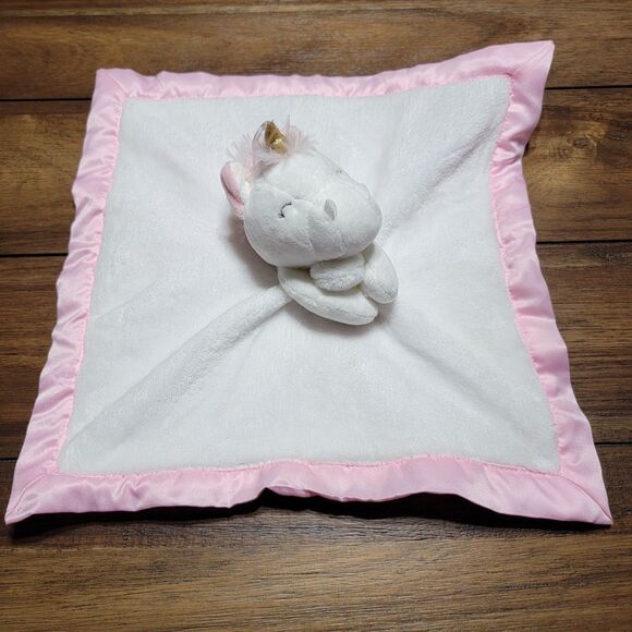 Carter's Unicorn Baby Security Blanket 14" X 14" NWOT - Picture 1 of 8